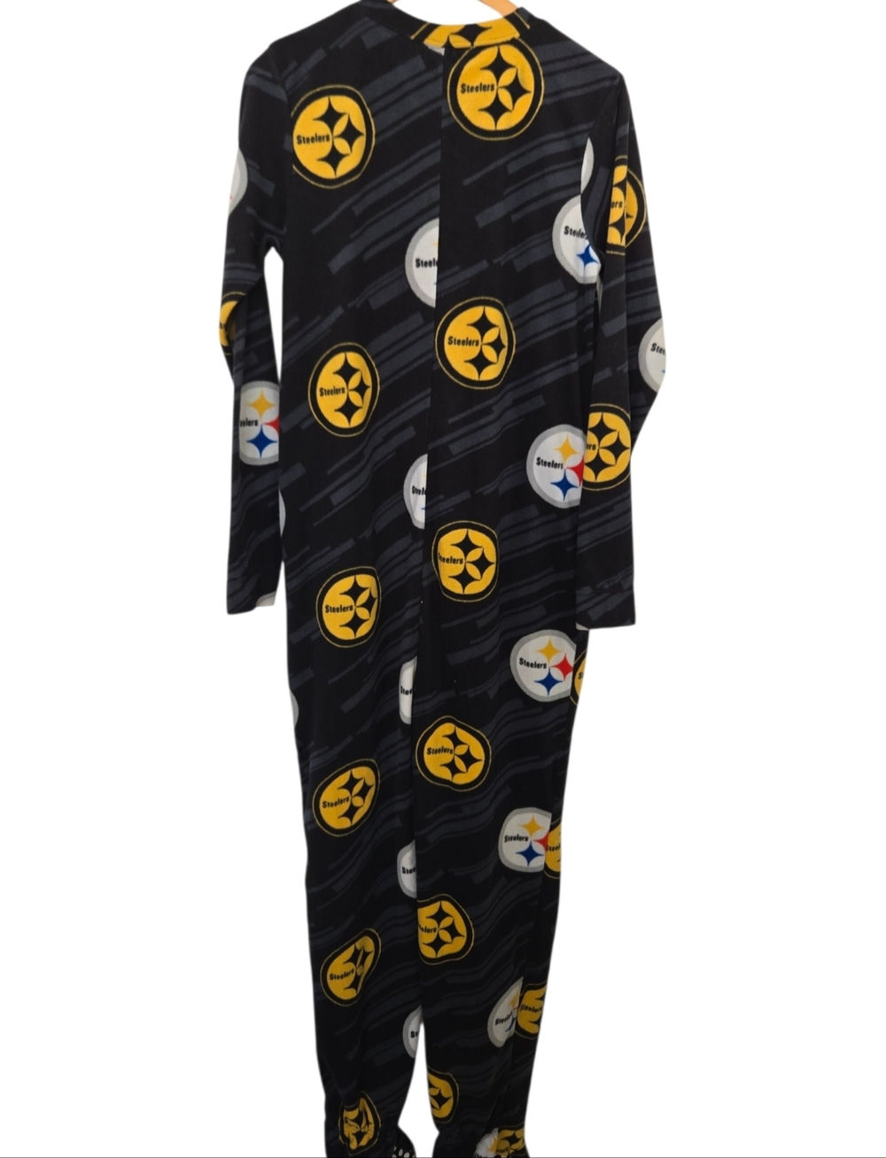 NFL Pittsburgh Steelers Fleece Onesie Footed Pajamas Small - Picture 2 of 6